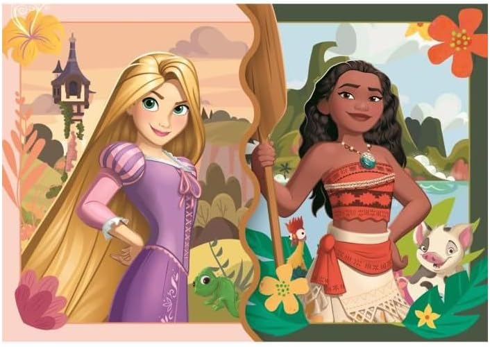 Clementoni - Puzzle Infantil 2X20 Piezas Walt Disney Princess, Puzzle Infantil Walt Disney Princess, 24092