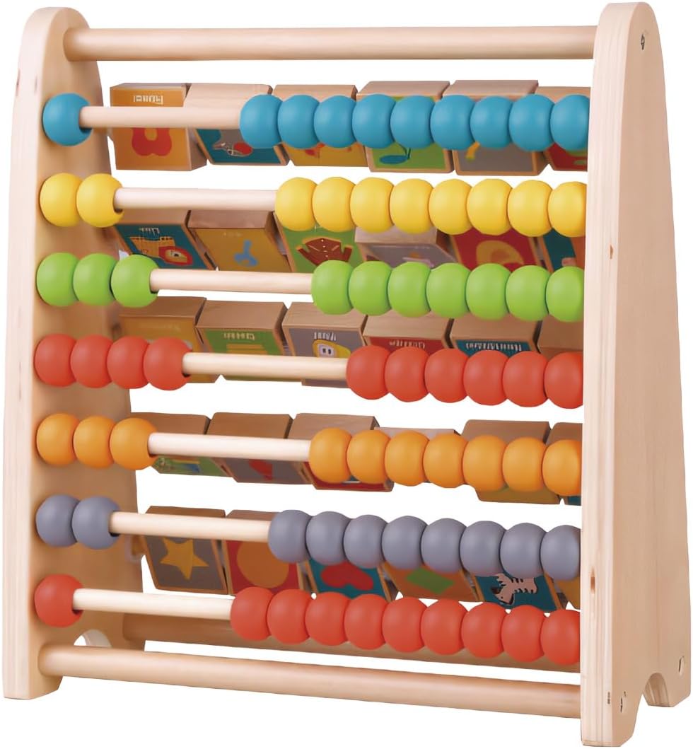Tachan 2-in-1 Wooden Abacus - Learning Numbers and Letters