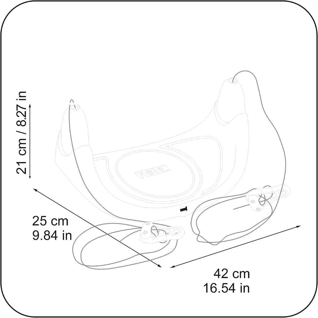 FEBER Casual Easy Swing, Columpio Adaptable a Cualquier Soporte
