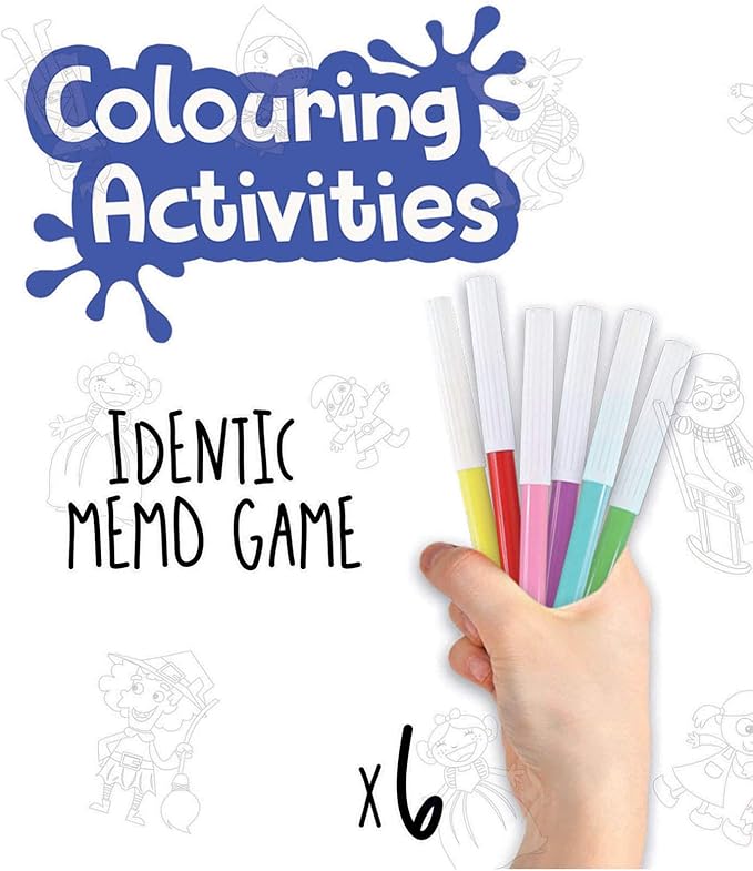 Educa Borrás- IDENTIC MEMO CUENTOS, Colouring Activities