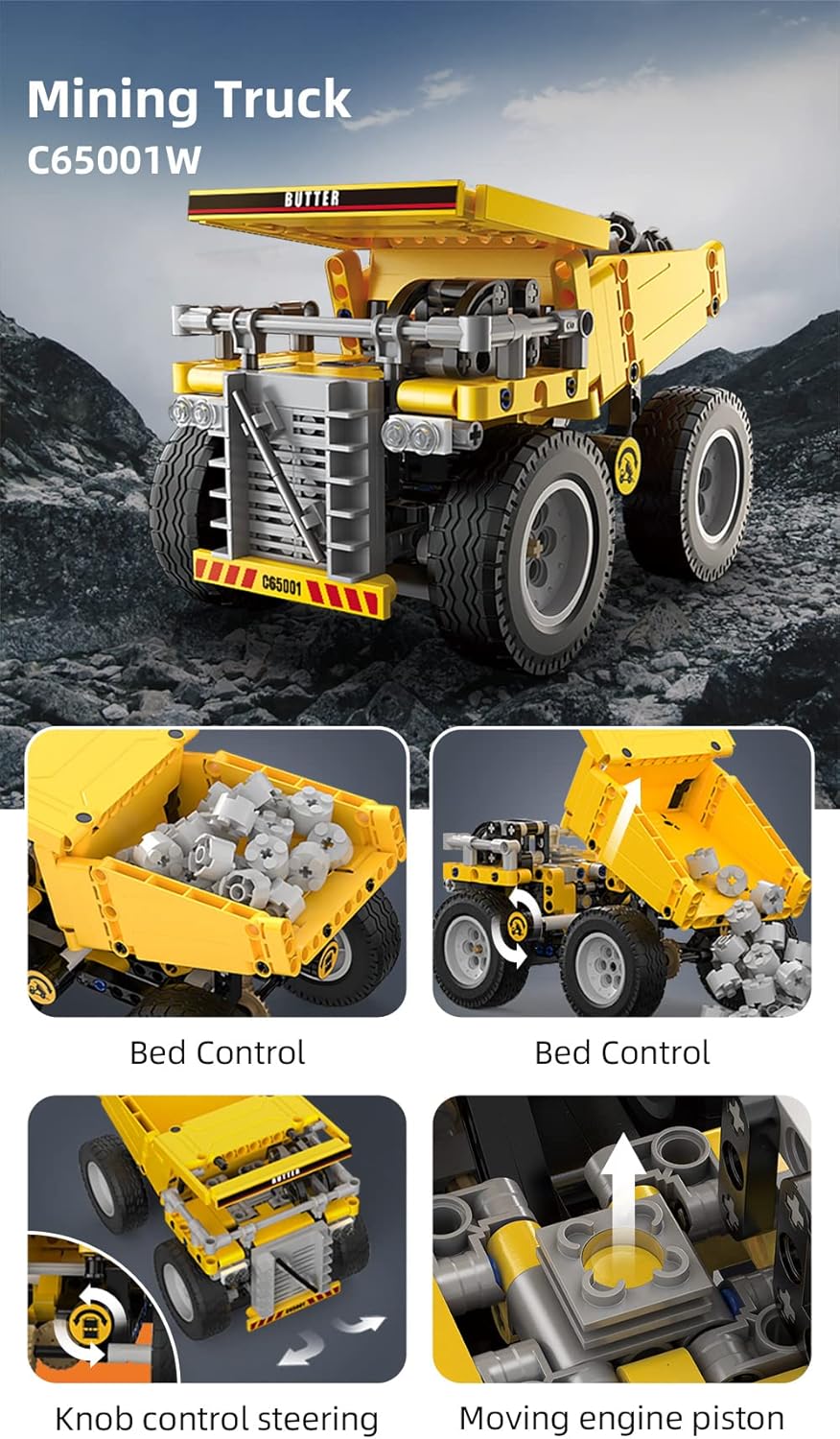 CAMION VOLQUETE CaDA C65001W Heavy Duty Truck 372 PPIEZAS