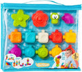 MOLTO 20514 Juego Sensorial Bebe Play & Sense, 14 pcs