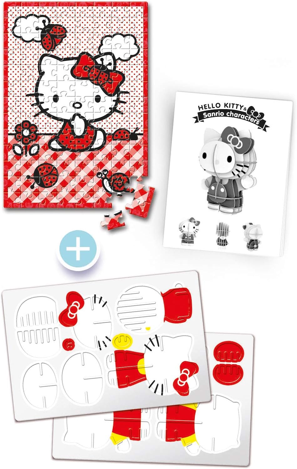 104-Piece Hello Kitty 3D Model Puzzle