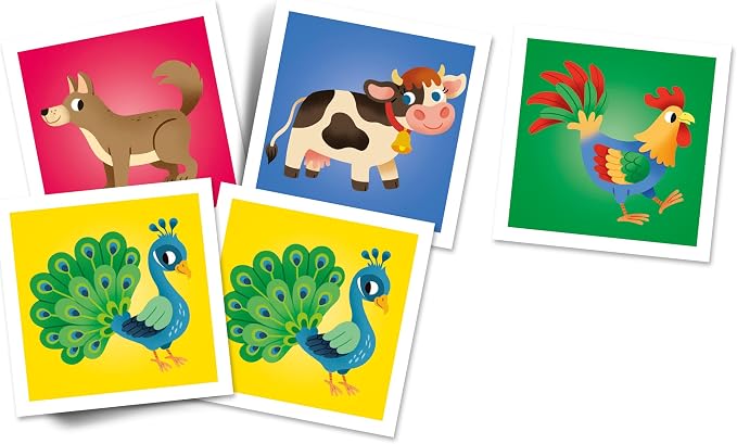 Farm Animals Memo Game with 48 Clementoni cards