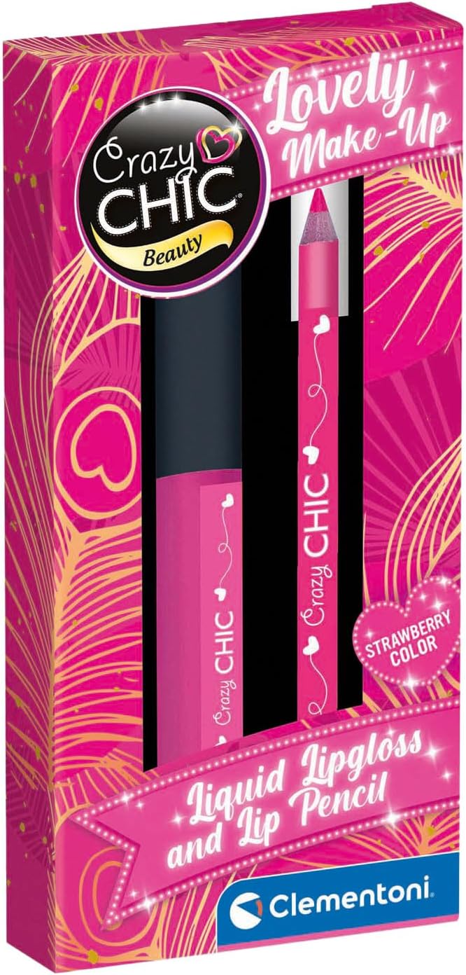 Clementoni Crazy Chic Lápiz de Labios y Gloss Strawberry 18910