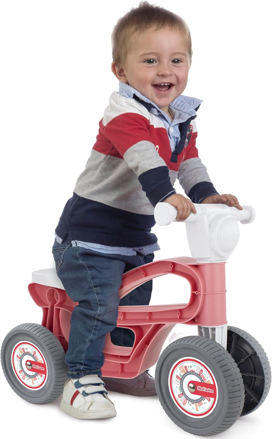 Chicos - Moto Correpasillos Bebe 1 año | Mini Custom Coral
