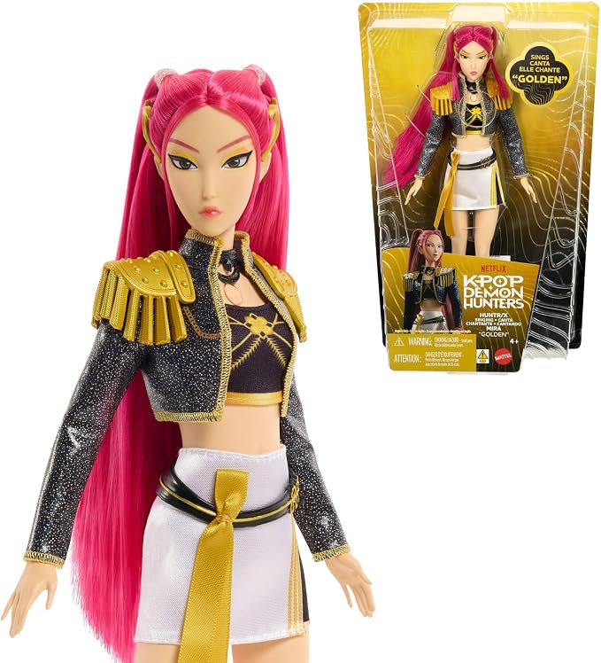 Mattel KPOP Demon Hunters HUNTR/X Mira “Golden” Muñeca Cantante