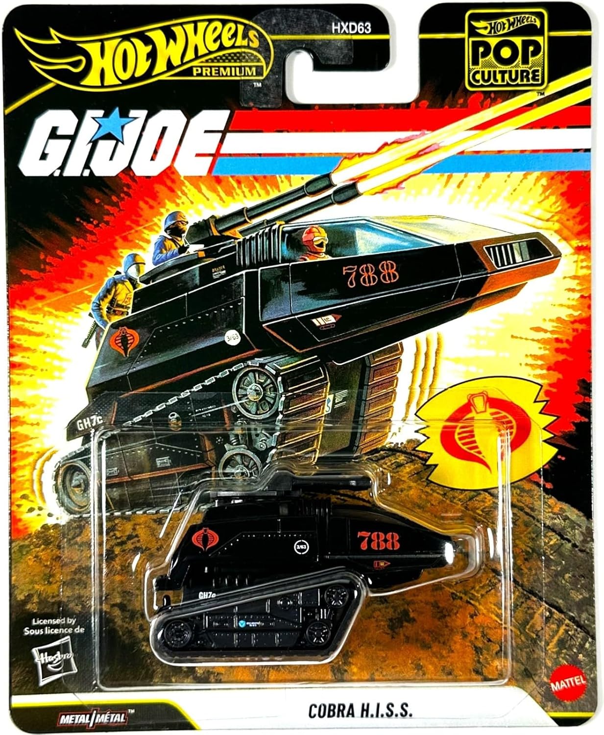 Hot Wheels Cobra H.I.S.S. G.I. Joe Pop Calture Premium Series