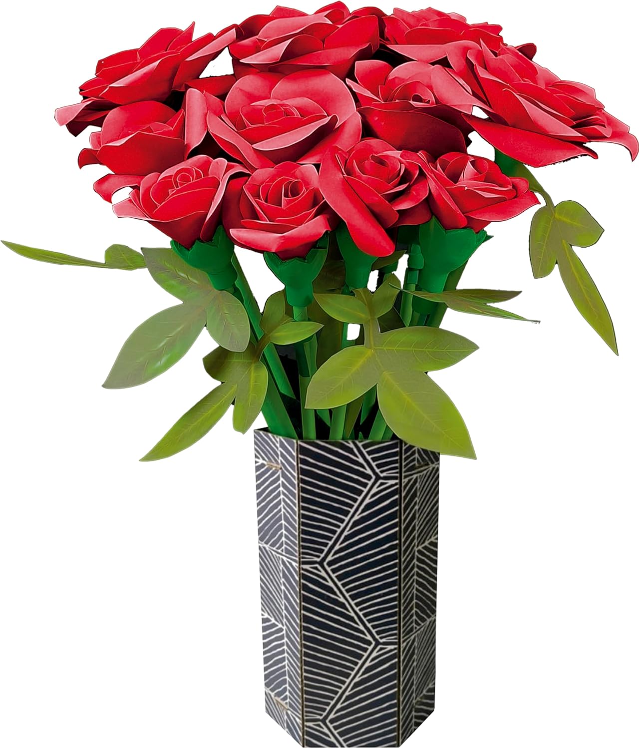 Educa - Ramo de Rosas Floral Art | Kit de Manualidades para Crear 12 Rosas de Papel sin Pegamento ni Tijeras