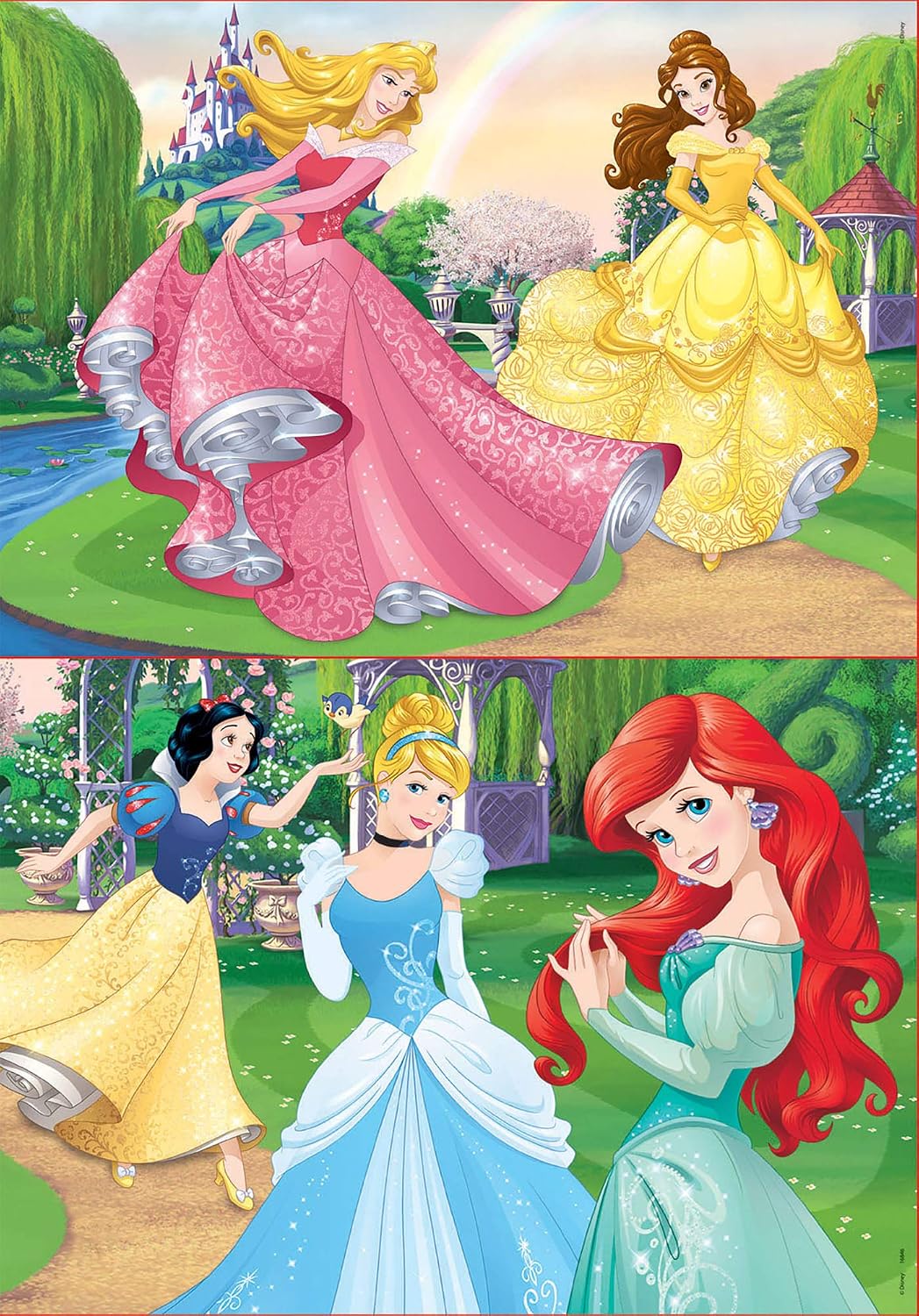 Educa - Disney Princesas 2 Puzzles x 20 Piezas, Multicolor (16846)