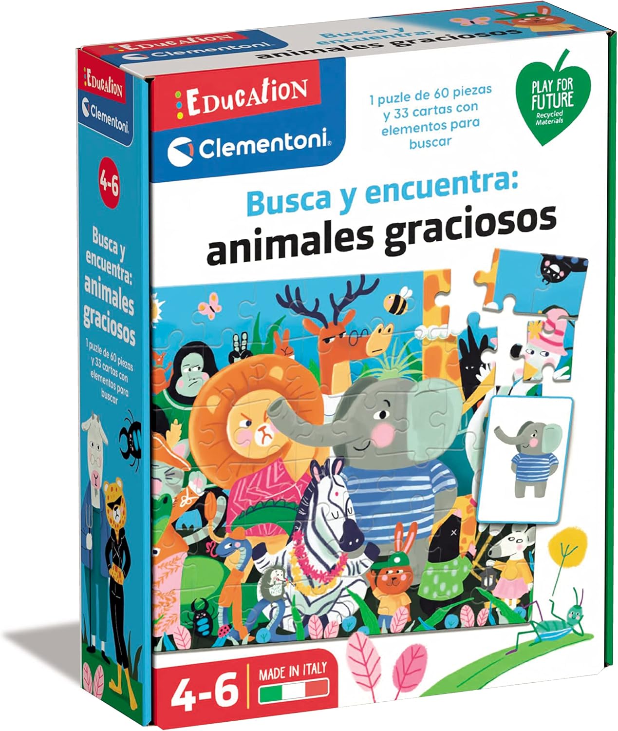Clementoni - Funny Animals Search and Find