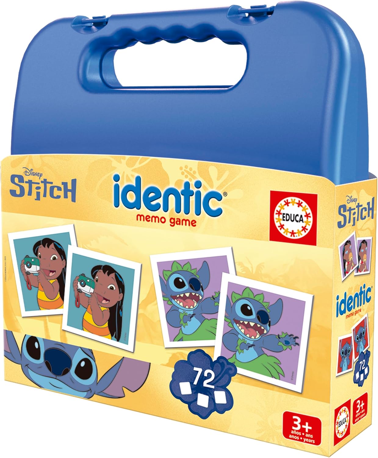 Educa - Identic Stitch. Juego de Memoria Educativo para bebés con 72 Cartas. Encuentra Las Parejas y Trabaja aptitudes básicas como agudeza Visual, atención y Memoria. A Partir de 3 años (20315)