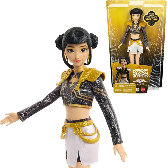 Mattel KPOP Demon Hunters HUNTR/X Zoey “Golden” muñeca Cantante