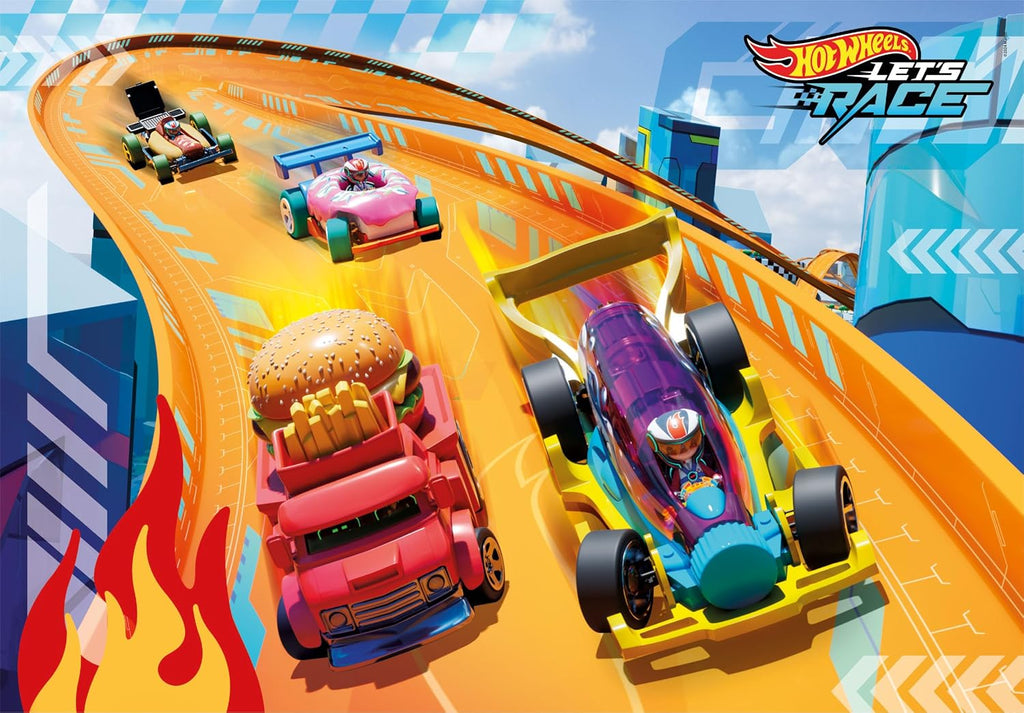 Clementoni Puzzle - Hotwheels - Supercolor Puzzle Infantil De 24 Maxi Piezas, para Niños 3-5 Años