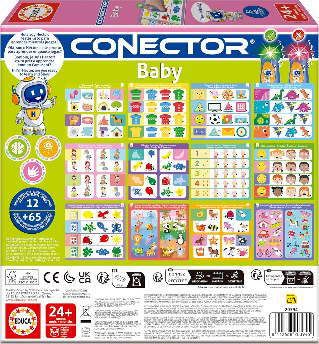 Educa - Conector Baby | Juego Educativo con más de 65 Preguntas y respuestas