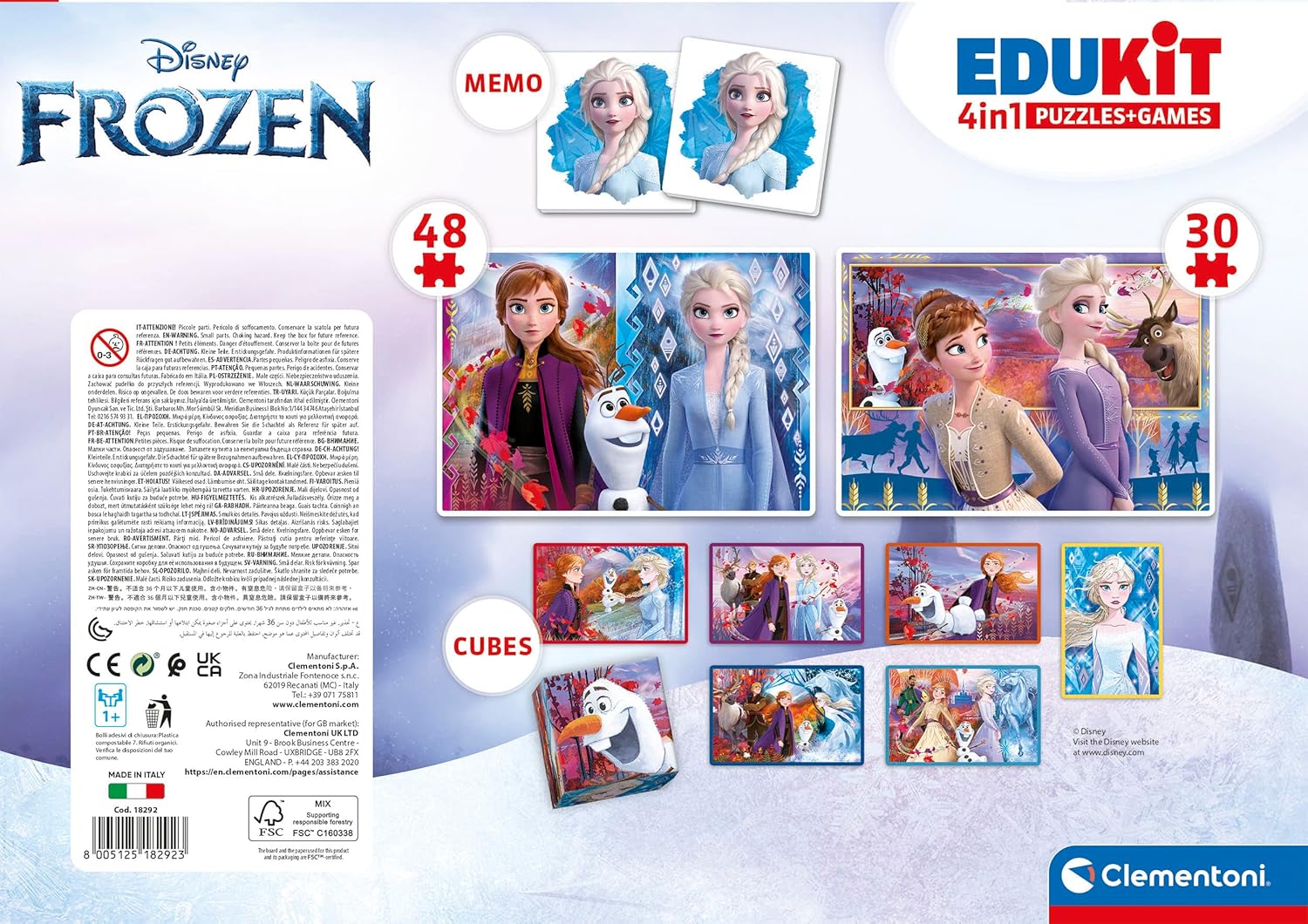 Clementoni - Edukit 4-in-1 Frozen