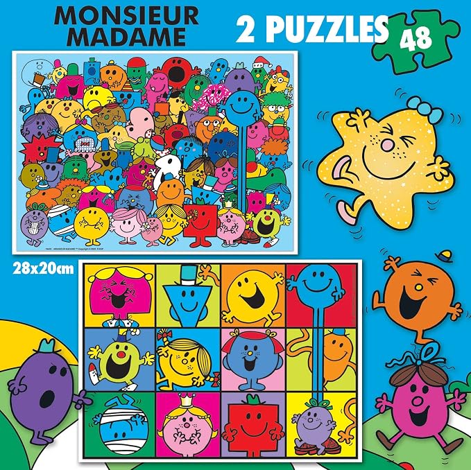 PUZZLE Educa- Monsieur Madame 2 x 48 cm