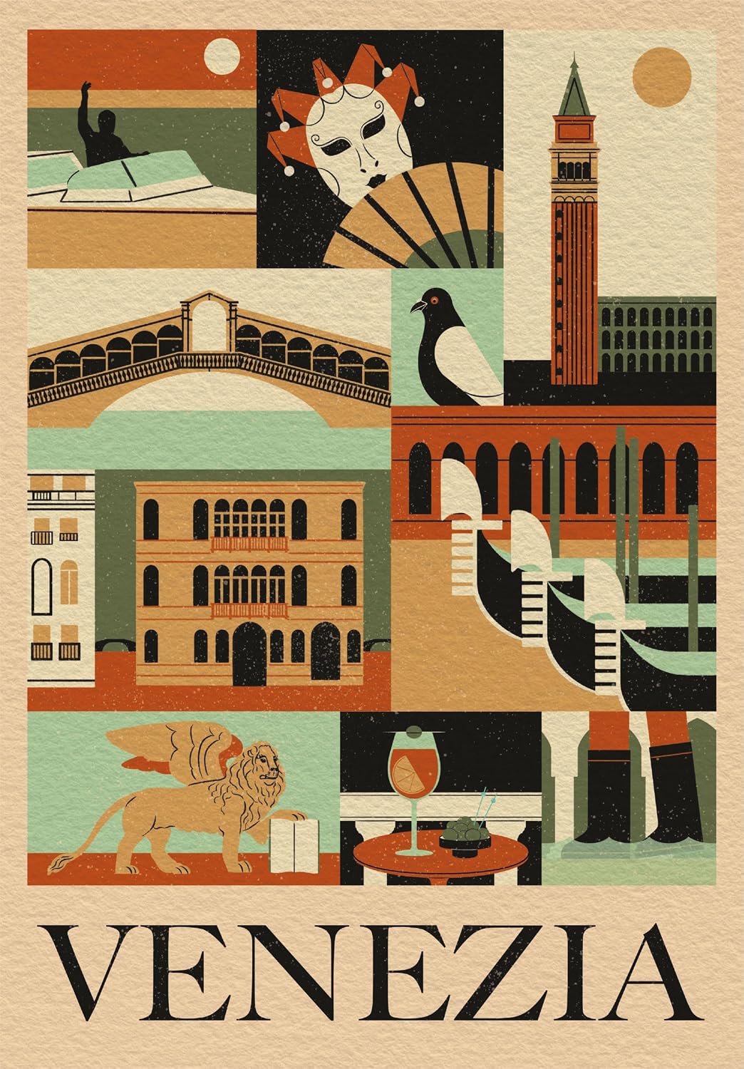 Clementoni Puzzle - Style In The City - Venezia - Puzzle De 1000 Piezas para Adultos, Rompecabezas Adultos, Entretenimento, 39846
