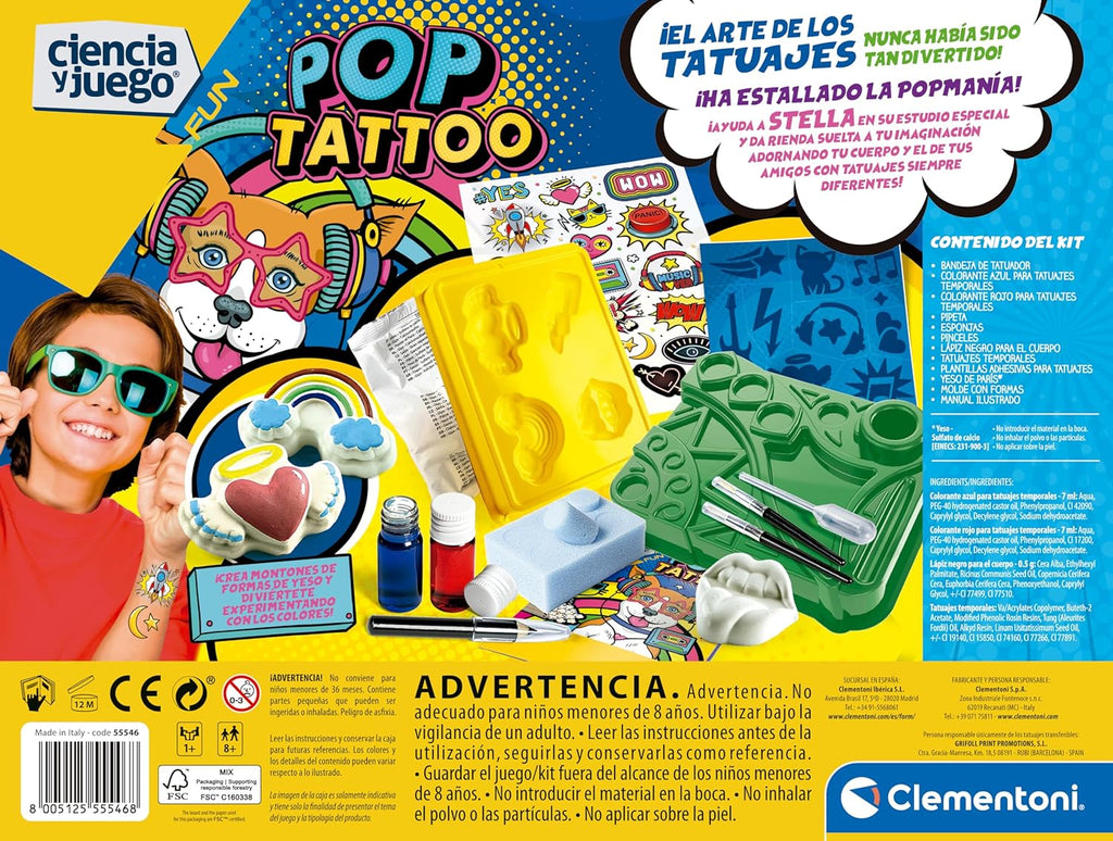 Clementoni Tatuajes Pop 55546