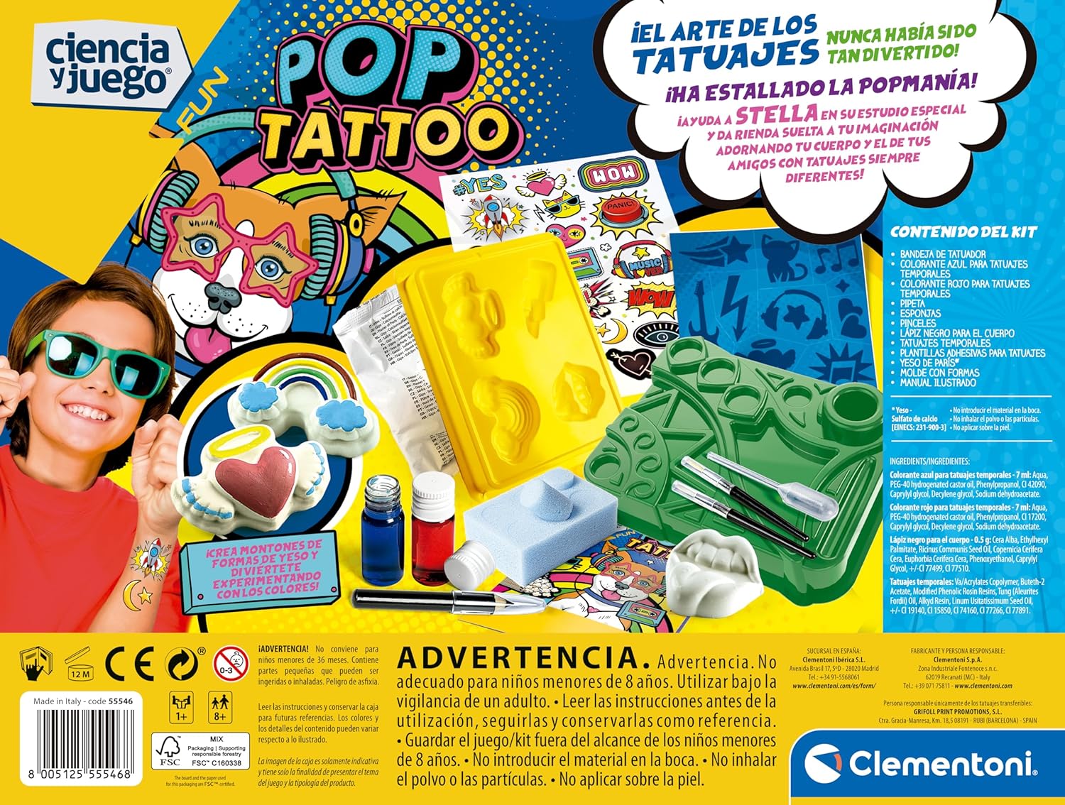 Clementoni Pop Tattoos 55546