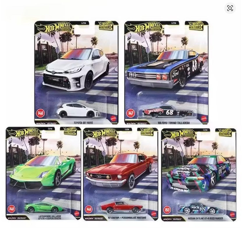 HOT WHEELS PREMIUM BOULEVARD COLECCIÓN PACK 5
