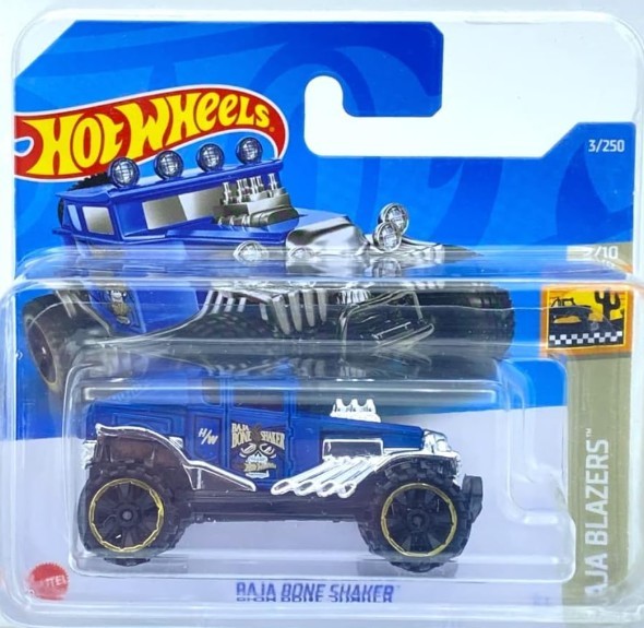 Baja Bone Shaker (azul) 2/10 Baja Blazers 2022 - 3/250 (tarjeta corta) HCW68
