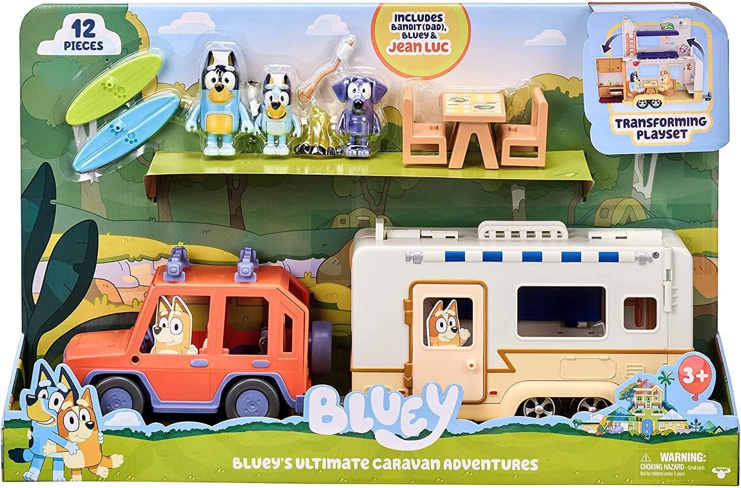 Bluey Set Cruiser con Campervan de Bluey