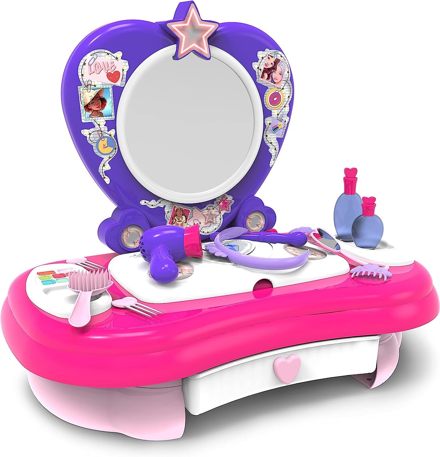 Kids - Beauty Desk Children's Dressing Table with Tabletop Mirror