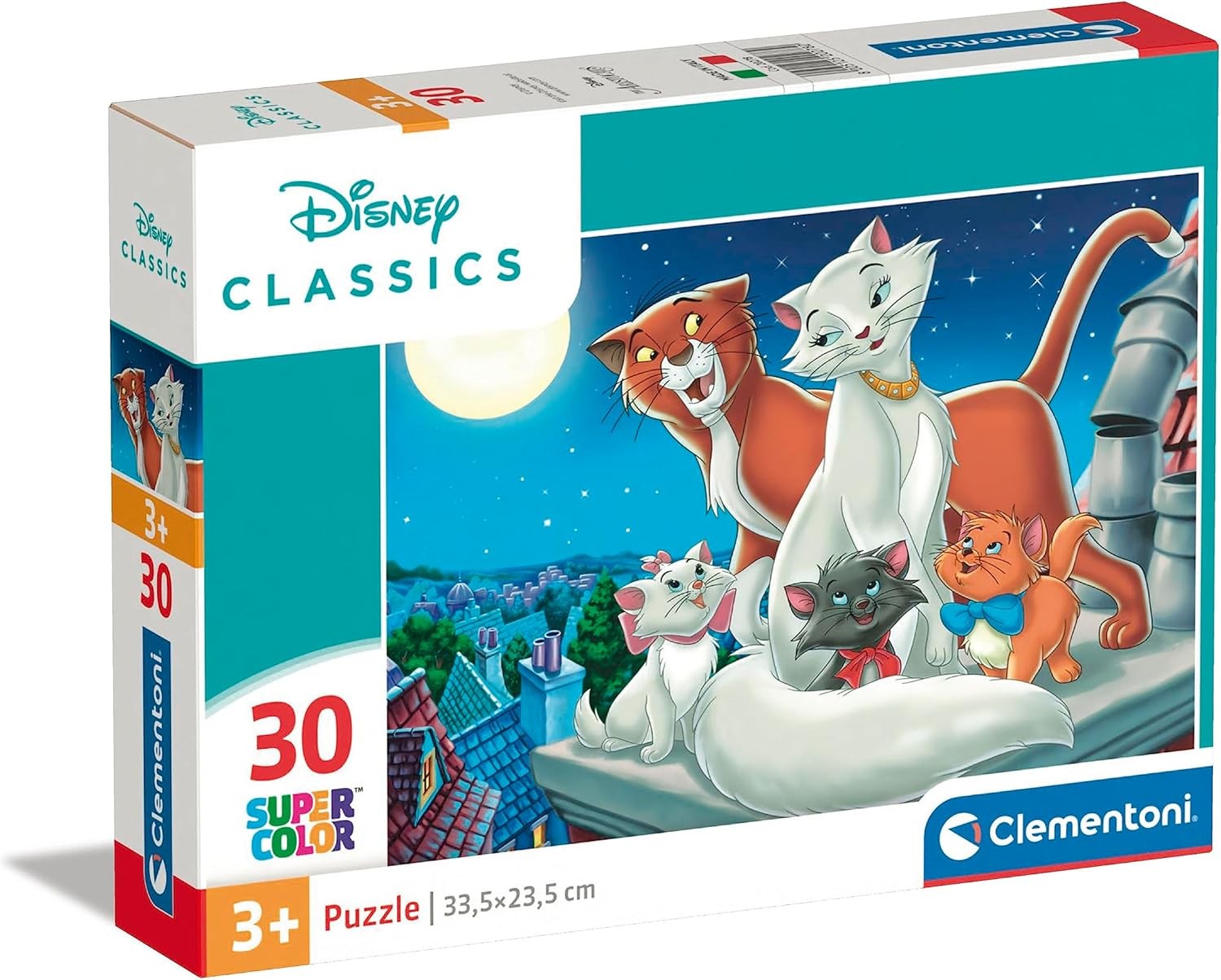 Clementoni 20278 Supercolor Puzzle 30 Piezas, Disney Classics ARISTOGATOS