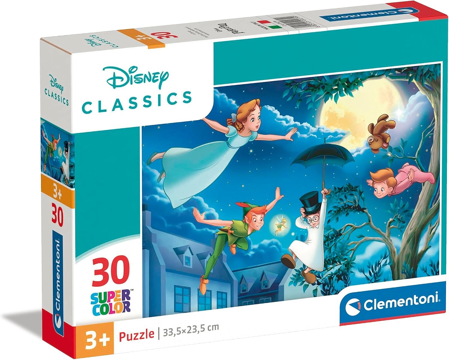 Clementoni 20279 Supercolor Puzzle 30 Piezas, Disney Classics PETER PAN