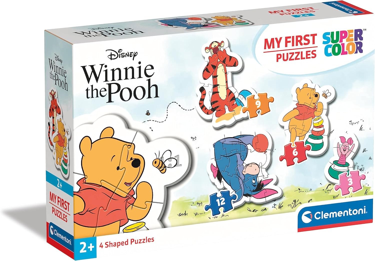Clementoni 20820 - My First Puzzle 3, 6, 9, 12 Piezas Winnie The Pooh