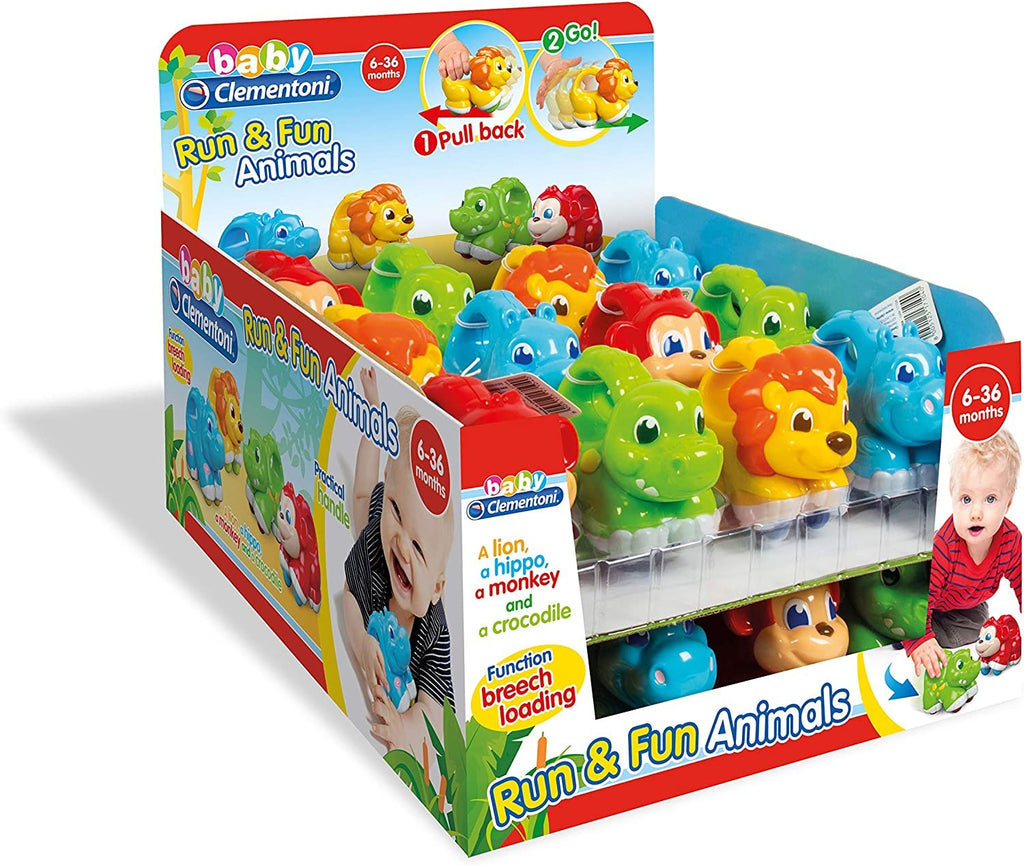 Clementoni - Run & Fun Animal Trolleys