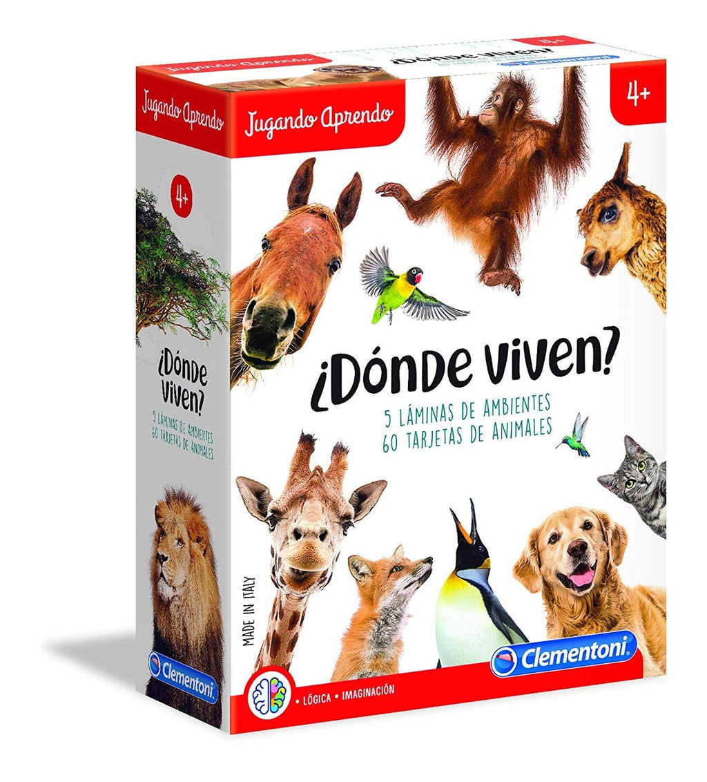 Clementoni - ¿Donde Viven? - juego educativo