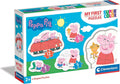 Clementoni- - My First Puzzles Set de 3-6-9-12 Piezas Peppa Pig- Progresivo