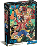 Clementoni One Piece 39921 Puzzle de 1000 Piezas con póster – Juego de táctica para los Fans del Manga y del Anime
