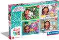 Clementoni - Puzzle Infantil 4In1 LA CASA DE GABBY