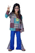 DISFRAZ HIPPIE NIÑO 10-12 años