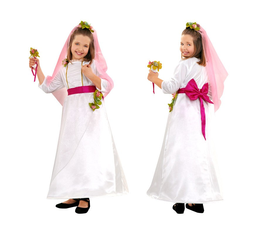 DISFRAZ INFANTIL NOVIA 7-9 AÑOS