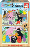 Educa 19093 Barbapapa. Set of 2 Children's Puzzles, 25 Pieces Each