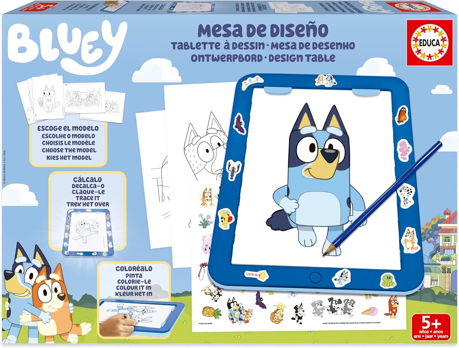 Educa - Bluey Mesa Luminosa Creativa | Kit Manualidades Bluey