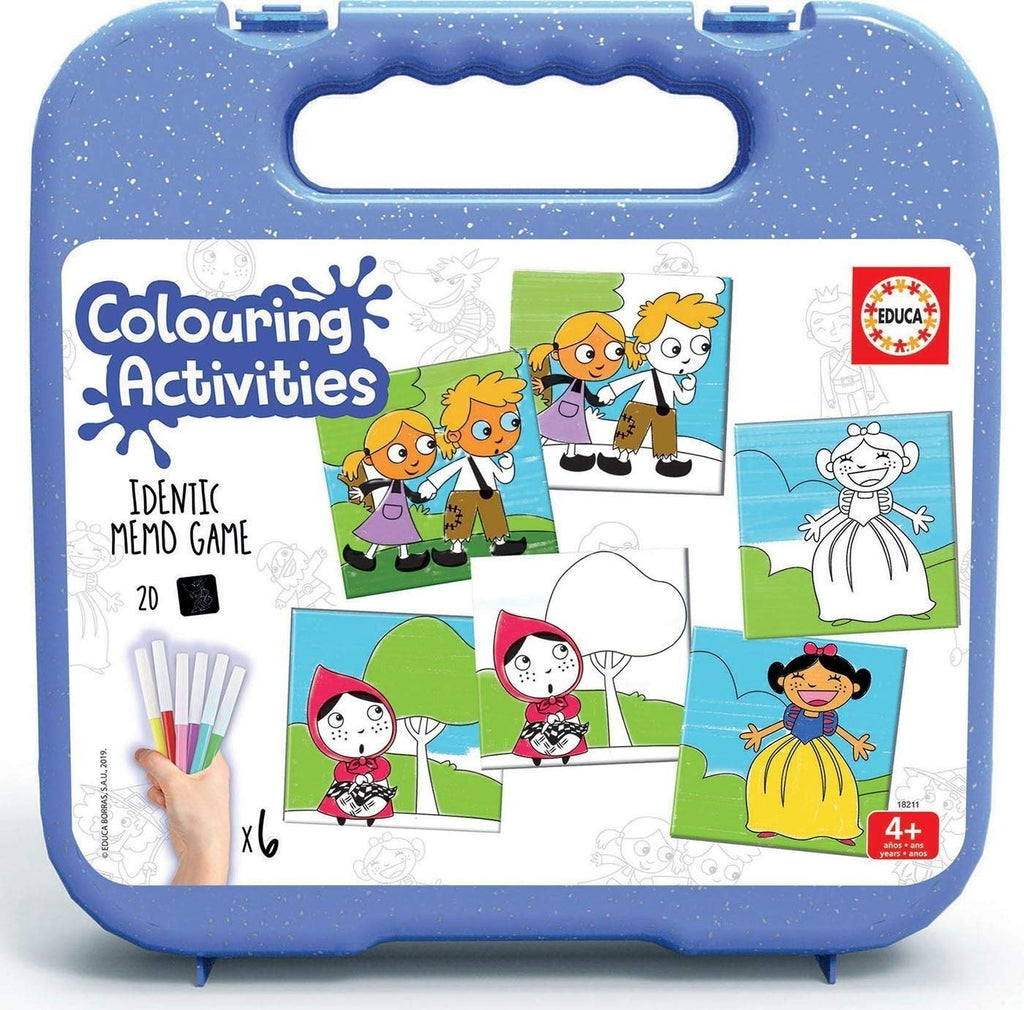 Educa Borrás- IDENTIC MEMO CUENTOS, Colouring Activities