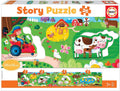 Educa - Didacta Story Granja. Puzzle Panorámico Infantil