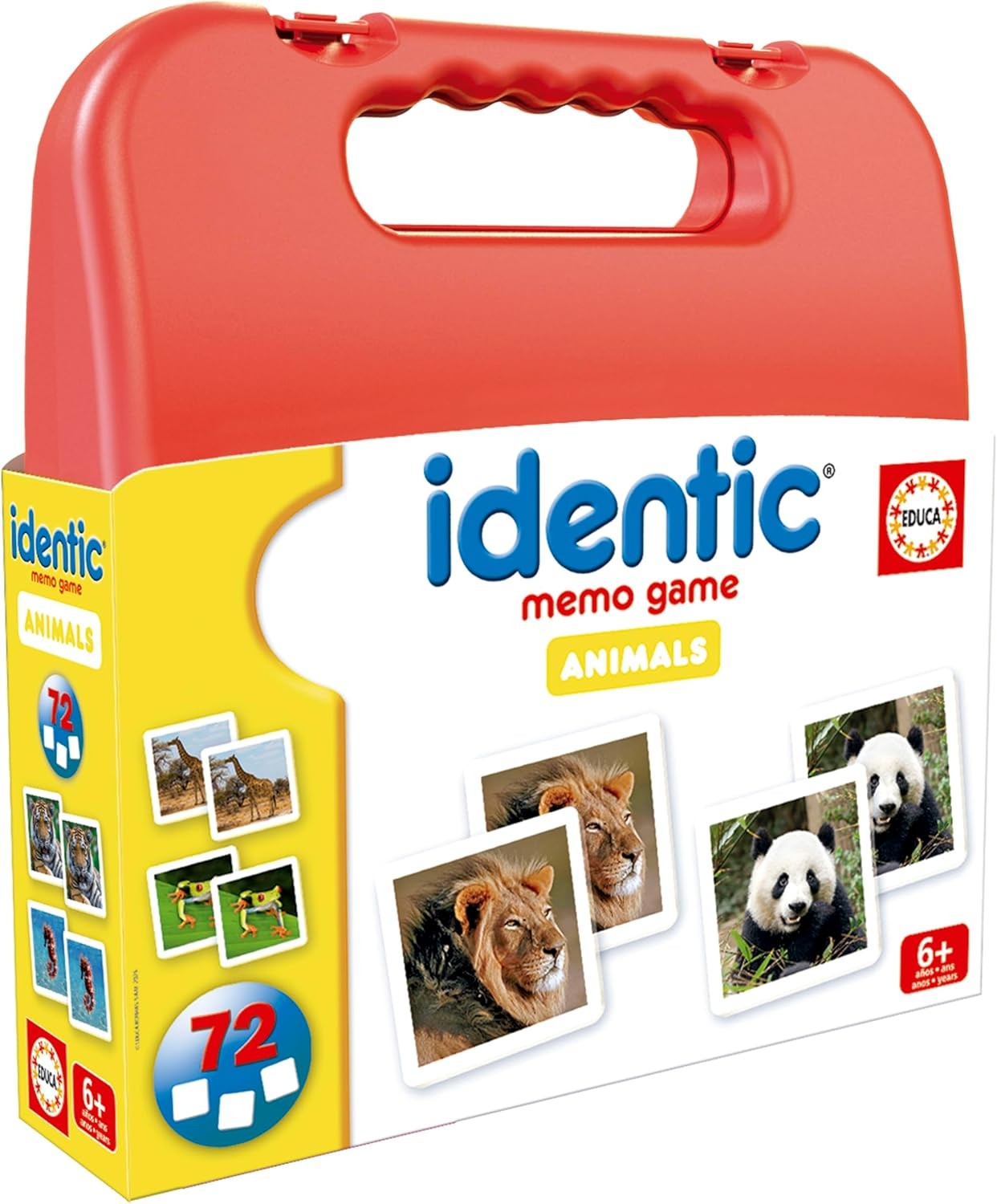 Educa - Identic Animals. Juego de Memoria Educativo para bebés con 72 Cartas.