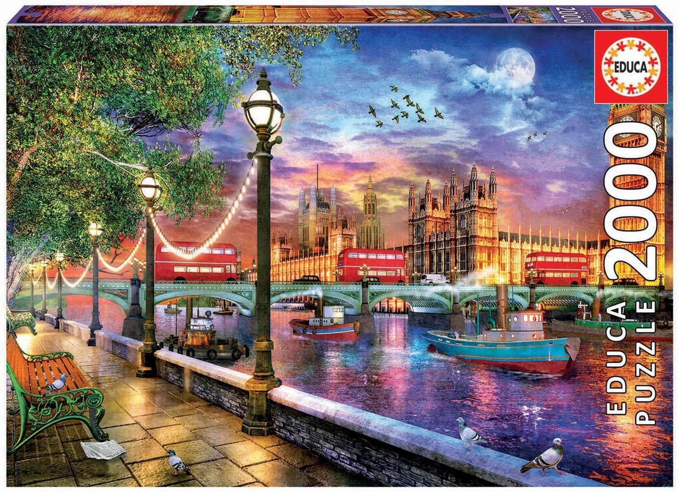 Educa Londres al Atardecer. Puzzle de 2000 Piezas