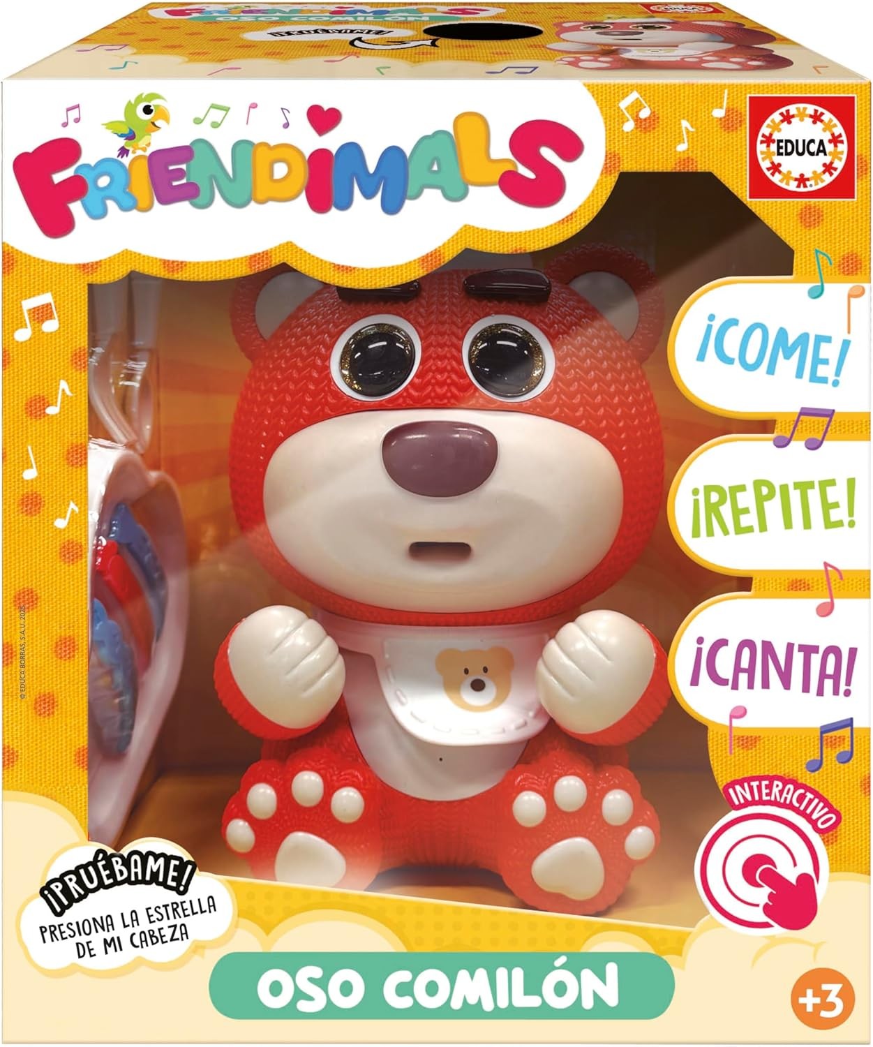Educa - Oso Comilón Interactivo Friendimals | Come, Canta y Repite tu Voz