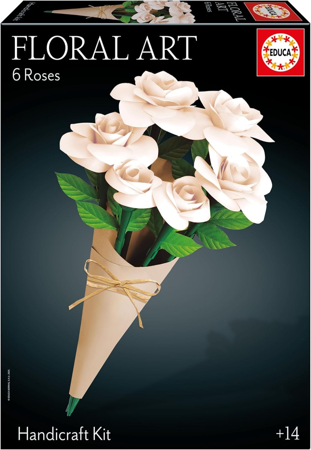 Educa - Ramo 6 rosas blancas Floral Art