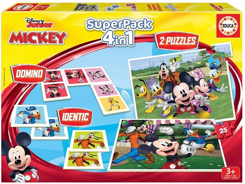 Educa - Superpack Mickey & Friends , Pack de Juegos