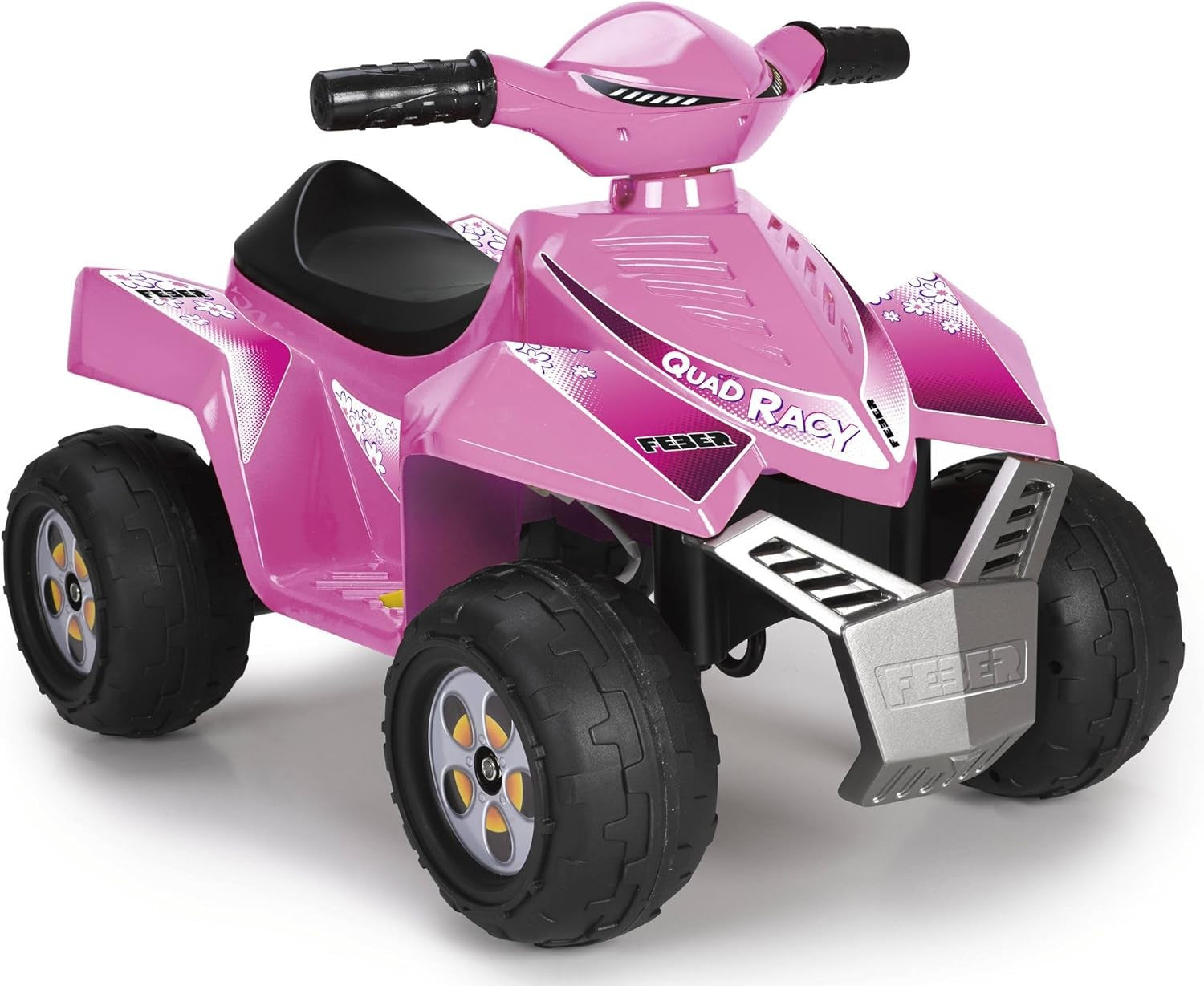 FEBER - Quad Racy Pink 6V, Coche Eléctrico para Niños de 18 Meses a 3 Años
