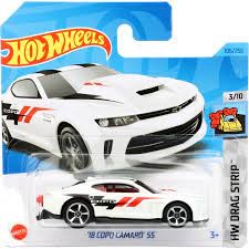 Hot Wheels '18 COPO Camaro SS (White,Black & Red) 3/10 HW Drag Strip 2023