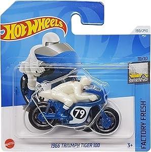 Hot Wheels - 1966 Triumph Tiger 100 - Factory Fresh 10/10 - HTD43